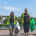 People Litter Picking on Exeter Quay