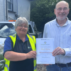 Mr Berry being present with his prize certificate Mr Berry being present with his prize certificate