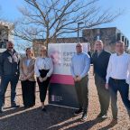 L-R Matt Roach, from Exeter Science Park, Zoe-Amelia Gaunt, Charlotte Vinney, Justin Vinney, all Exe