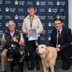 L-R Peter Boston, Ridley, Marylou Boston, Clara and Andrew Lennox at the awards.