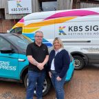 Mike Back and Diane Moore, Signs Express Exeter