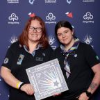 Nicole and Amy at Girlguiding Celebrates