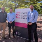 L-R Matt Roach from Exeter Science Park with from Matt Bridge and Daryll Smith from Envolve