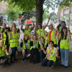 Some of volunteers who joined the Neighbourhood Action Day North and South Street in Exeter.