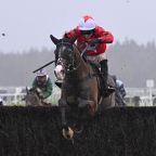 The Dan Skelton trained Mirabad wins the beginners' chase with Tristan Durrell in the saddle. Photo: Francesca Alltoft.