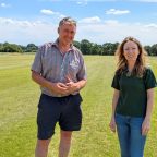 Richard Hockley and Steff Dennis from HCT Turf