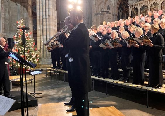 Exeter Philharmonic Choirs Christmas carol concerts supported the work of the Exeter Leukaemia Fund. Photo by Sharon Goble