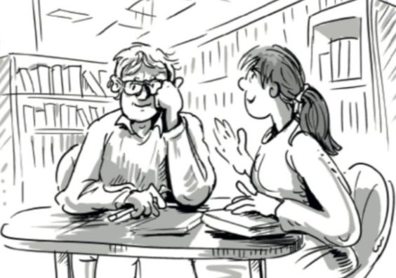 Illustration by Mark Hannon, from the forthcoming book When Time Aligns: Stories of Care From a Dementia Companion.