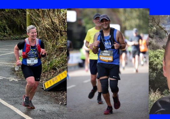 Becky Tydd, Cat Moore, Ravi Poorun and Sean Scofield, all running the London Marathon 2024 for FORCE Cancer Charity