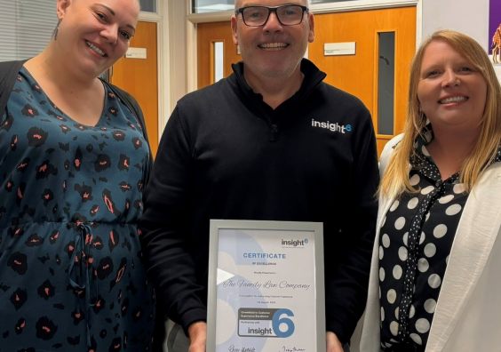 The Family Law Company receiving their customer service excellence award
