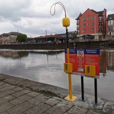 New life saving water safety equipment installed at Exeter Quay