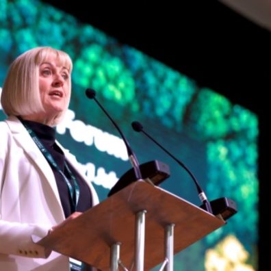 Professor Lisa Roberts, speaking at the opening session of the Exeter Climate Forum.
