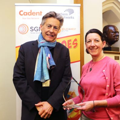 Healthy Homes for Wellbeing adviser Tara Bowers was named a national Heat Hero earlier this year - now she's helping people through the COVID pandemic. Credit: Exeter Community Energy. 