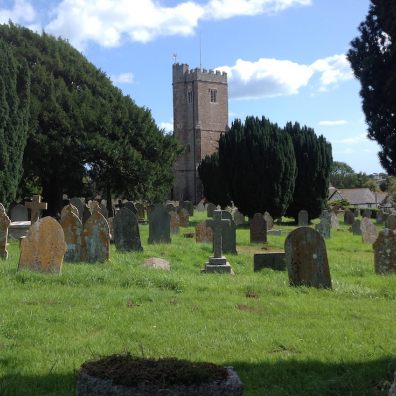 East Budleigh churchyard, the 2019 winner of CPRE Devon's Best Churchyard competition