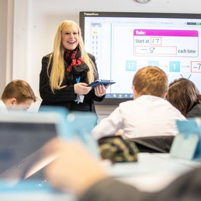 Sparx' technology in use in an Exeter classroom
