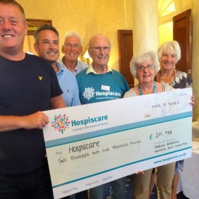 Devon businesses donated £16717 to Hospiscare