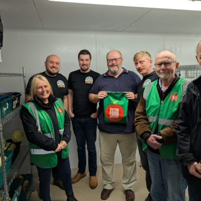 Exeter Food Action shows off latest donation to Exeter Round Table