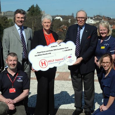 HELP Appeal donate £1 million to the upgrade of Royal Devon and Exeter Hospital's helipad