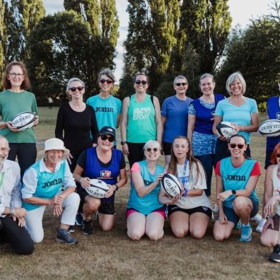 Cllr Duncan Wood joined members of Exeter's WI in the City for a rugby session with Exeter City Comm