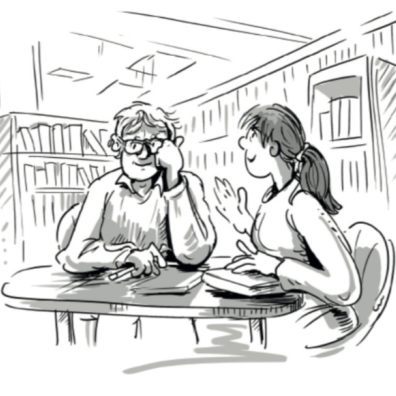 Illustration by Mark Hannon, from the forthcoming book When Time Aligns: Stories of Care From a Dementia Companion.