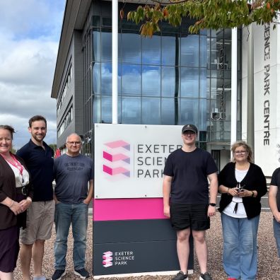 Lindsay Lucas, of Exeter Science Park, pictured left, with the team from Merac Lindsay Lucas, of Exeter Science Park, pictured left, with the team from Merac