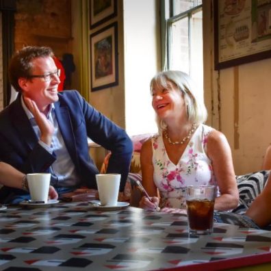 L-:R: Annabel McCabe, Dave Barr, Lucy Matthews and Bracken Jelier