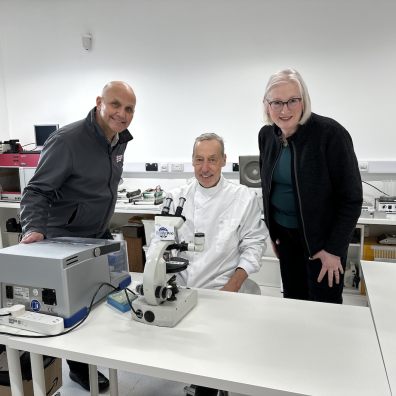 Jason Buck and Sally Basker with Andy Foster from HyphaPRO