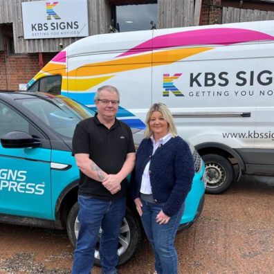 Mike Back and Diane Moore, Signs Express Exeter