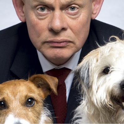 Doc Martin and his dogs