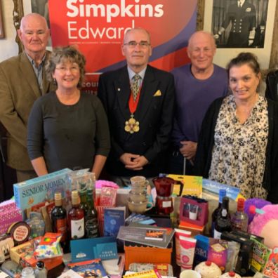Barnstaple Really Big Quiz: James Welton, Partner at Simpkins Edwards; Geoff Goldsworthy of Age Concern; Jan Marshall of See Hear Centre; Mayor of Barnstaple, Cllr Alan Rennles; Colin Brown of  See Hear Centre; Louise Lecky-Thompson, Civic and Ceremonial Manager for the Mayor’s office, Jilly Watson, Partner at Simpkins Edwards.