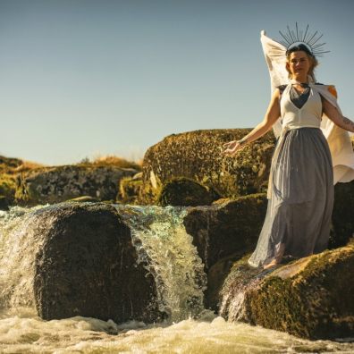 'St Gudula' stands by the River Swincombe on Dartmoor 