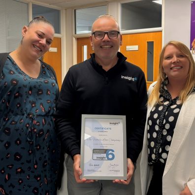 The Family Law Company receiving their customer service excellence award