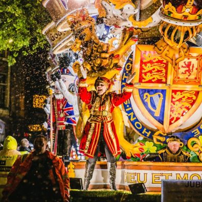 Jubilee float in Carnival parade 