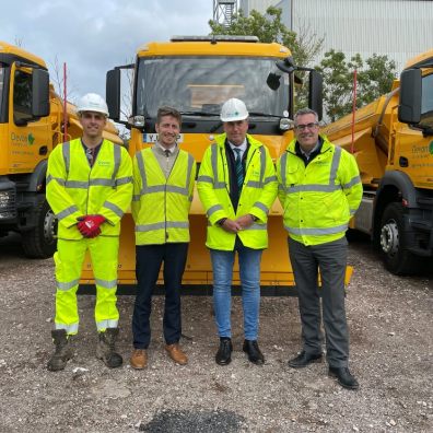 Devon County Council highways gritters prepare for winter