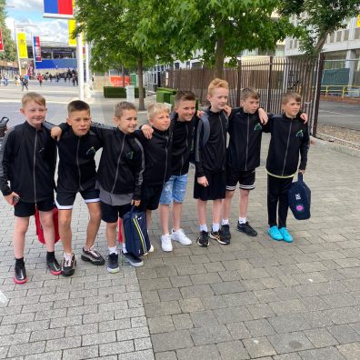 Stoke Hill School footballers represented Exeter City at Wembley