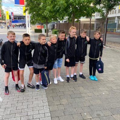 Stoke Hill School footballers represented Exeter City at Wembley