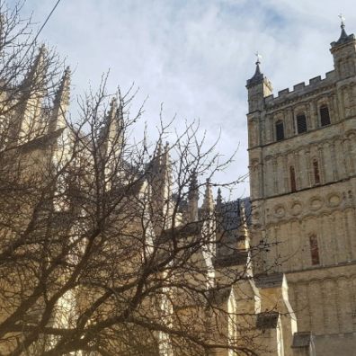 Exeter Cathedral is a great place to visit on a rainy day.