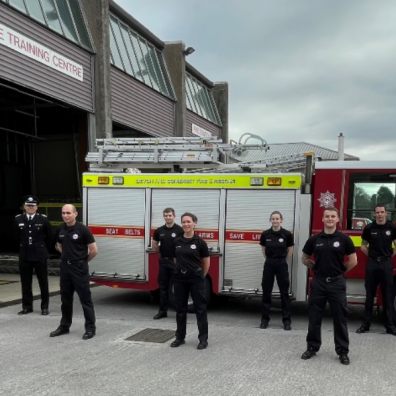 Devon and Somerset on-call firefighters make history