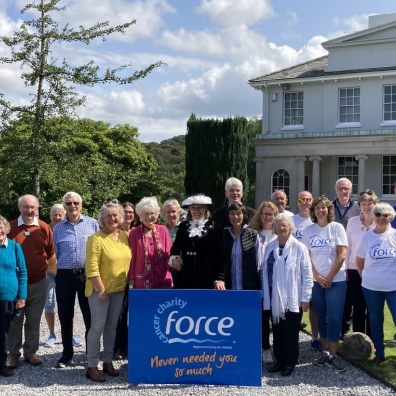 Supporters of FORCE Cancer Charity gathered at Perridge House near Exeter at the kind invitation of The High Sheriff of Devon, Lady Lucy Studholme