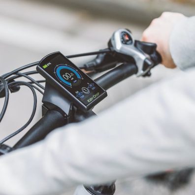 person riding an electric e-bike