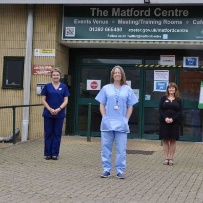 Mike Watson, M/D – Stagecoach SW / Heather Baker,  Lead Nurse – STMG / Dr Emma Green, M/D – STMG / M