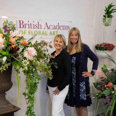 Julie Collins  & Tina Parkes Master Florists British Academy of Floral Art 